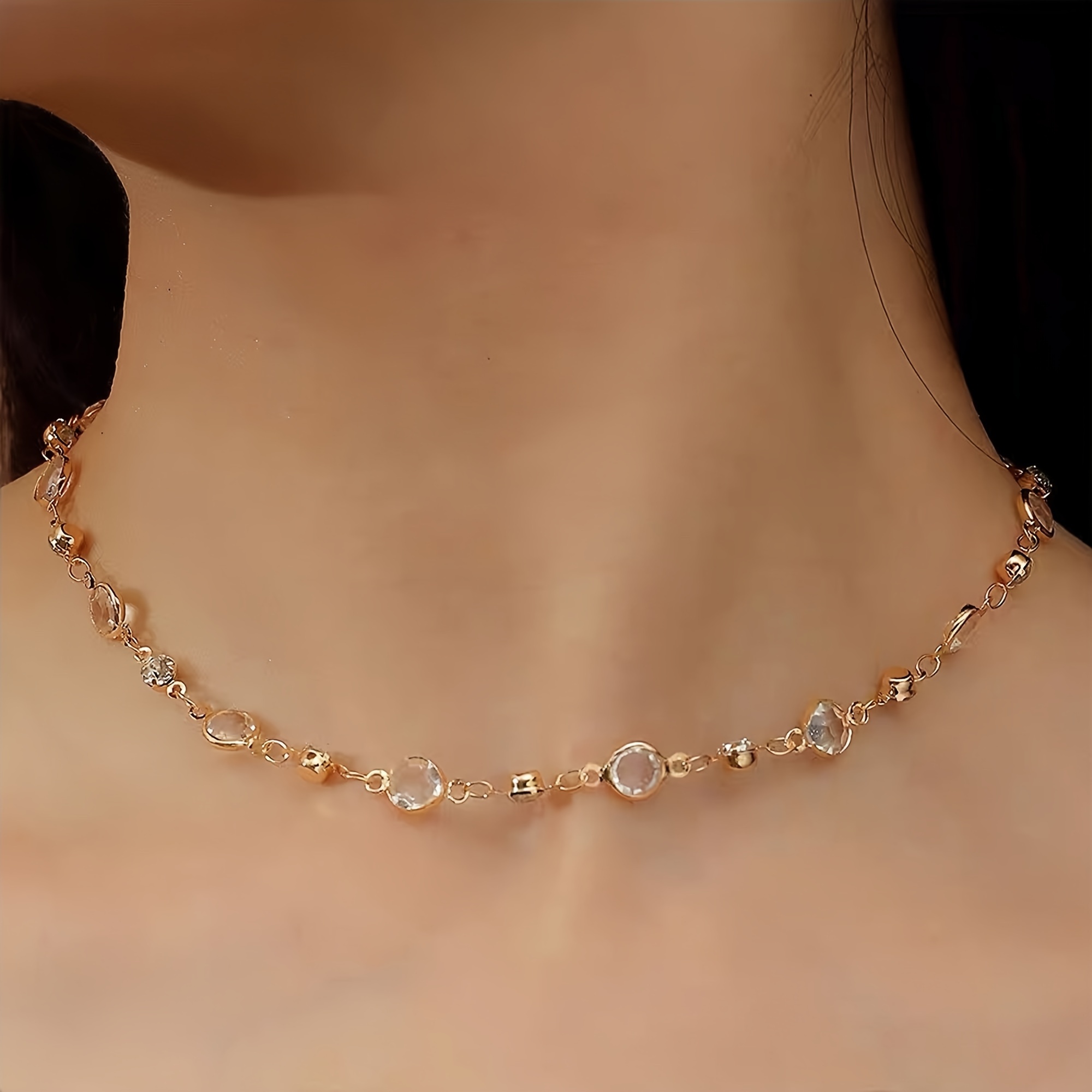 37inch Rhinestone Chain Crystal Beads Jewelry Making Supplies DIY Accessories